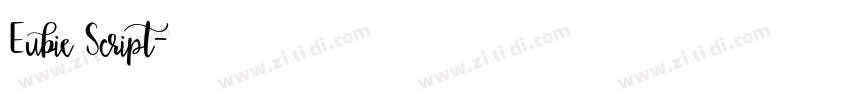Eubie Script字体转换